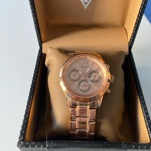 NWT Waterproof Rose Gold Guess Watch